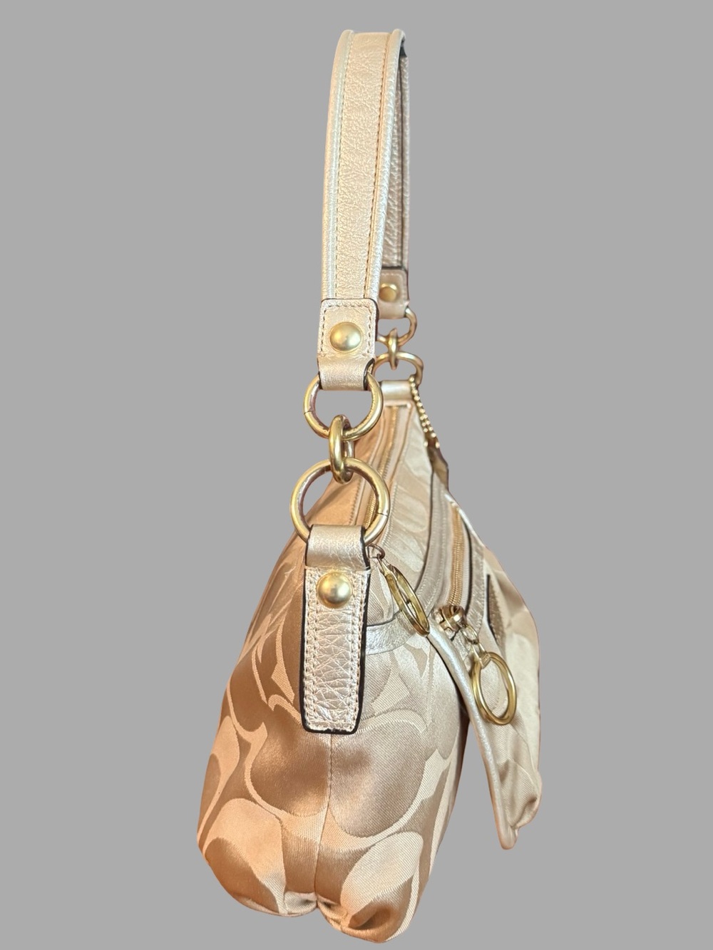 Title: Vintage Y2K Coach Poppy Signature Sateen Crossbody – Style 14562 - Picture 2 of 8